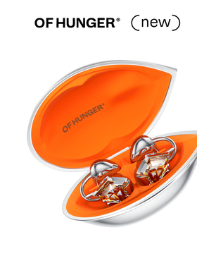 OF HUNGER香槟色锆石电子宝石AI配饰耳机蓝牙无线OHClip耳夹耳机