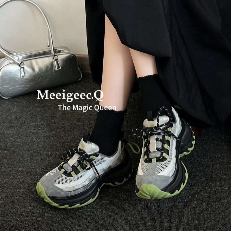 厚底增高小怪兽老爹鞋女2026老爹鞋