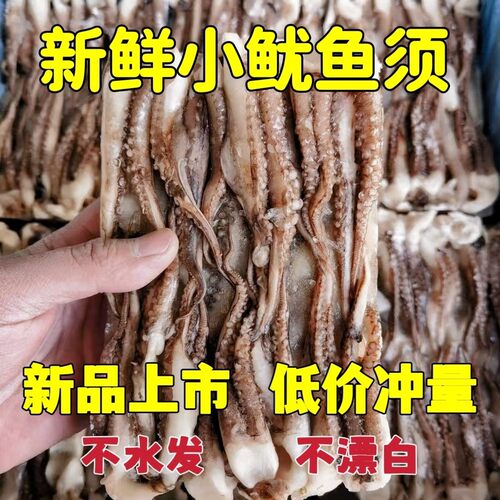 鱿鱼二本足小鱿鱼须新鲜冷冻八爪鱼须商用鱿鱼头现切火锅烧烤食材