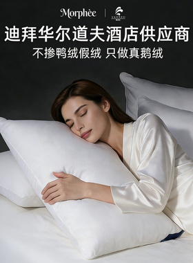 德国全棉95白鹅绒枕头护颈椎助睡眠成人颈椎专用枕深睡护颈枕芯