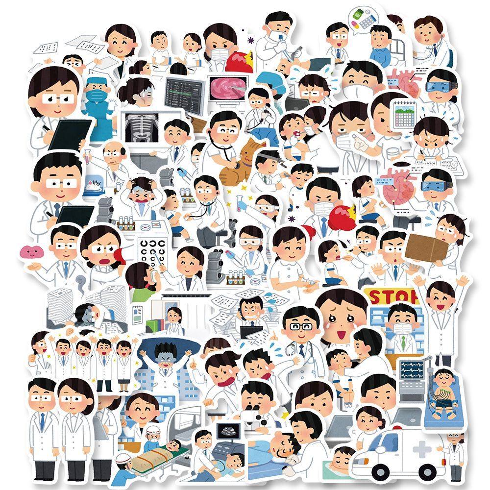 132医学小人表情贴纸卡通可爱趣味装饰diy手账素材手机电脑防水贴,文具电教/文化用品/商务用品,贴纸/立体贴纸,淘宝优惠券,粉丝福利购,淘宝优惠卷