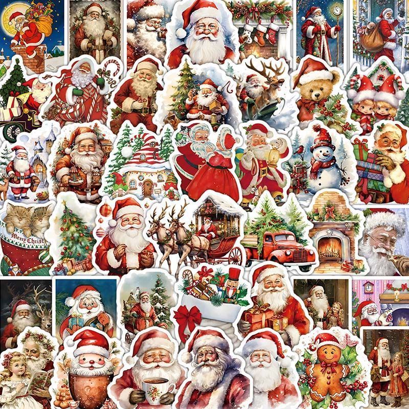 圣诞贴纸圣诞老人圣诞礼物