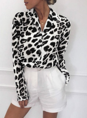 Print V-neck Chiffon Shirt Plus Size 3xl Feminine Blouse衬衫