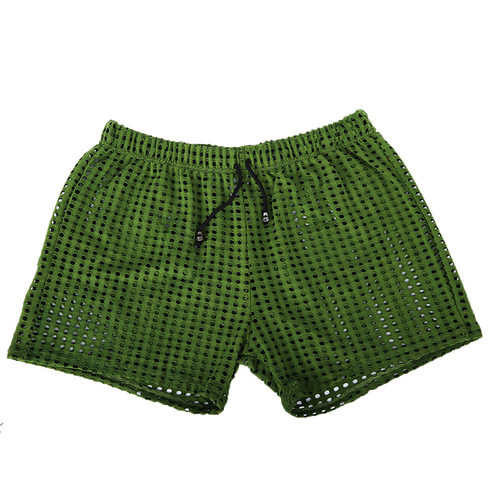Men's shorts Home transparent shorts男士短裤镂空家居透明短裤