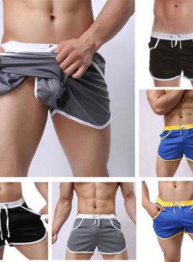 Drawstring casual stretch jogging shorts抽绳休闲弹力慢跑短裤