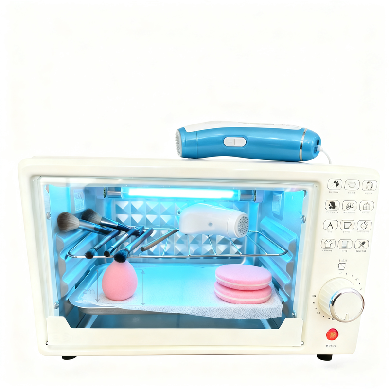 双层针灸快剪工具立式医用器械消毒盒美甲工具美容院uv臭氧消毒柜