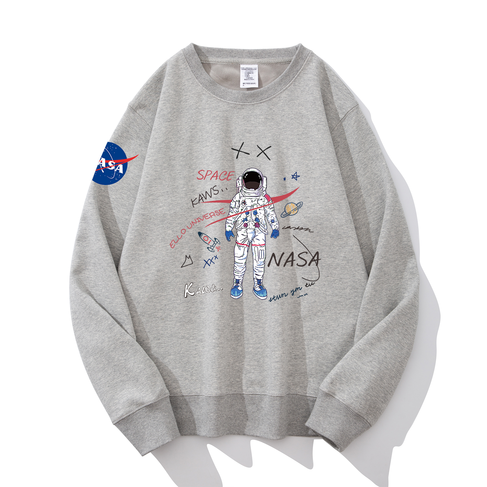 NASA创意设计宇航员卫衣青少年穿