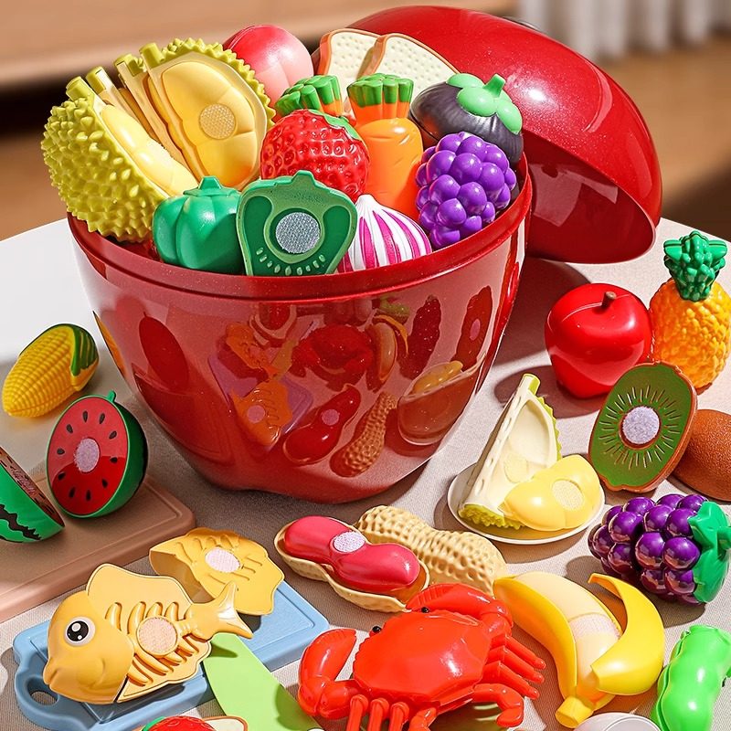 大榴莲儿童水果切切乐玩具果蔬切菜婴儿可啃咬宝宝蒙氏早教3-6岁4,玩具/童车/益智/积木/模型,摇铃,淘宝优惠券,粉丝福利购,淘宝优惠卷