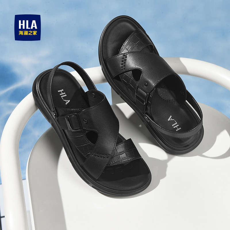 海澜之家凉鞋男款夏季户外运动开车两穿拖鞋男士高级感舒适沙滩鞋