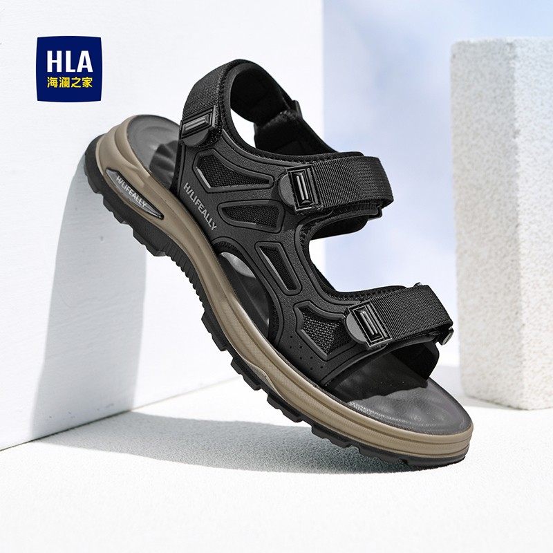 海澜之家凉鞋男2025新款夏季透气时尚舒适防滑外穿男士休闲沙滩鞋,流行男鞋,沙滩鞋,淘宝优惠券,粉丝福利购,淘宝优惠卷