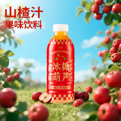 【山楂味】冰糖葫芦310ml/瓶装酸酸甜甜果味饮料山楂味果汁饮品