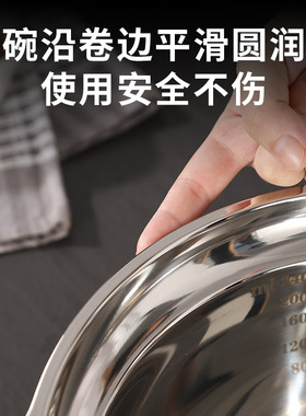 双耳不锈钢汤碗大号泡面碗拉面碗麻辣烫大碗冒菜碗螺蛳粉碗嗦粉碗