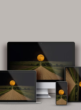 「一路向月」Wallpaper station  Mac 电脑/手机桌面壁纸 (2张)