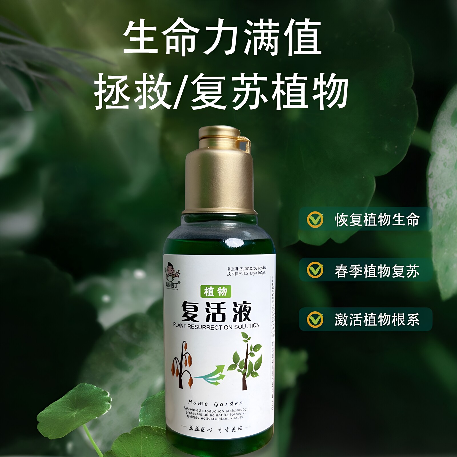 青丛园丁复活液快速吸收图片