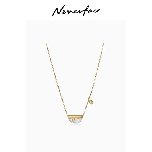 半月水滴NEVERFAR925银镀金