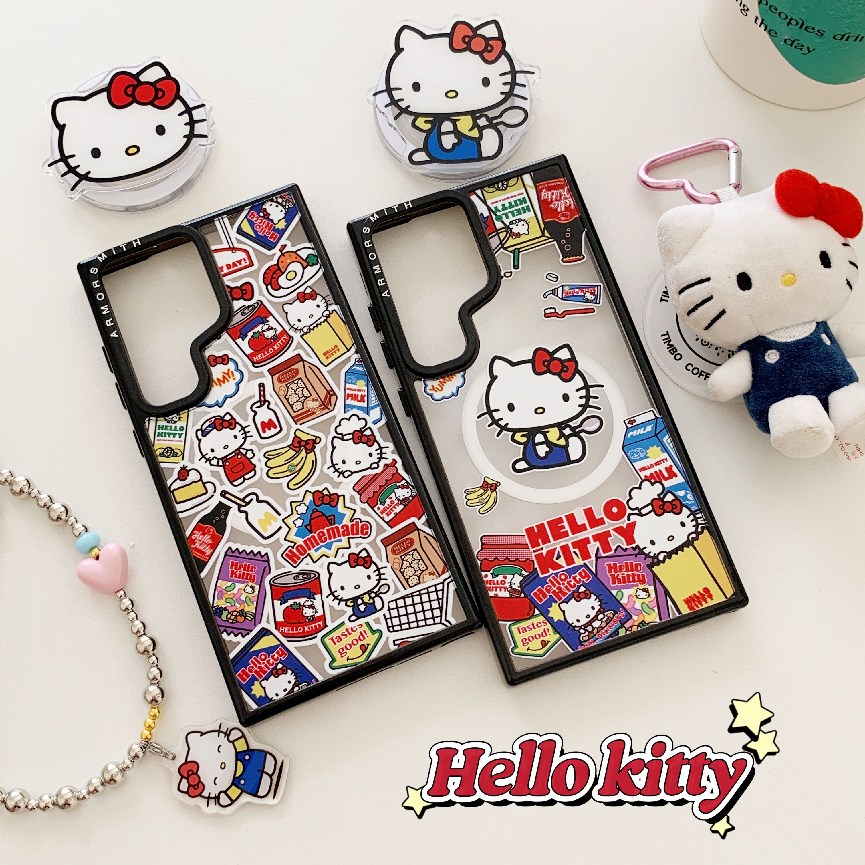 创意磁吸零食KT猫适用三星GalaxyS25Ultra手机壳S25EDGE/S24/S24FE可爱少女心S23+/23plus全包S23Ultra保护套