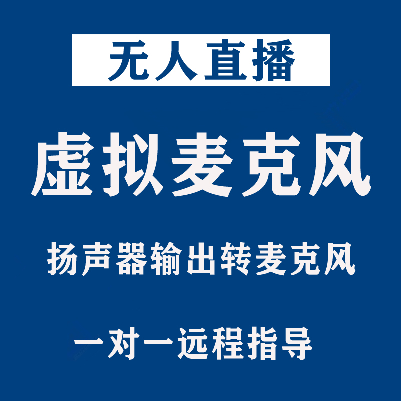 虚拟麦克风无人直播伴侣视频音频扬声器转换麦克风输入出软件教程