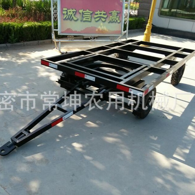 3吨发电机组拖车 框架结构拖车厂家定/制牵引式骨架拖车运输拖车