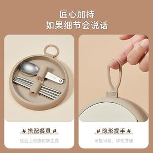 儿童便携碗外出不锈钢婴儿宝宝辅食碗带筷子勺子折叠碗带餐具2018