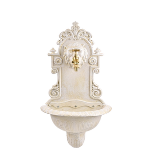 sungmor 欧式高档铸铁水槽花园庭院盥洗盆洗手盆庭院水池装饰壁饰