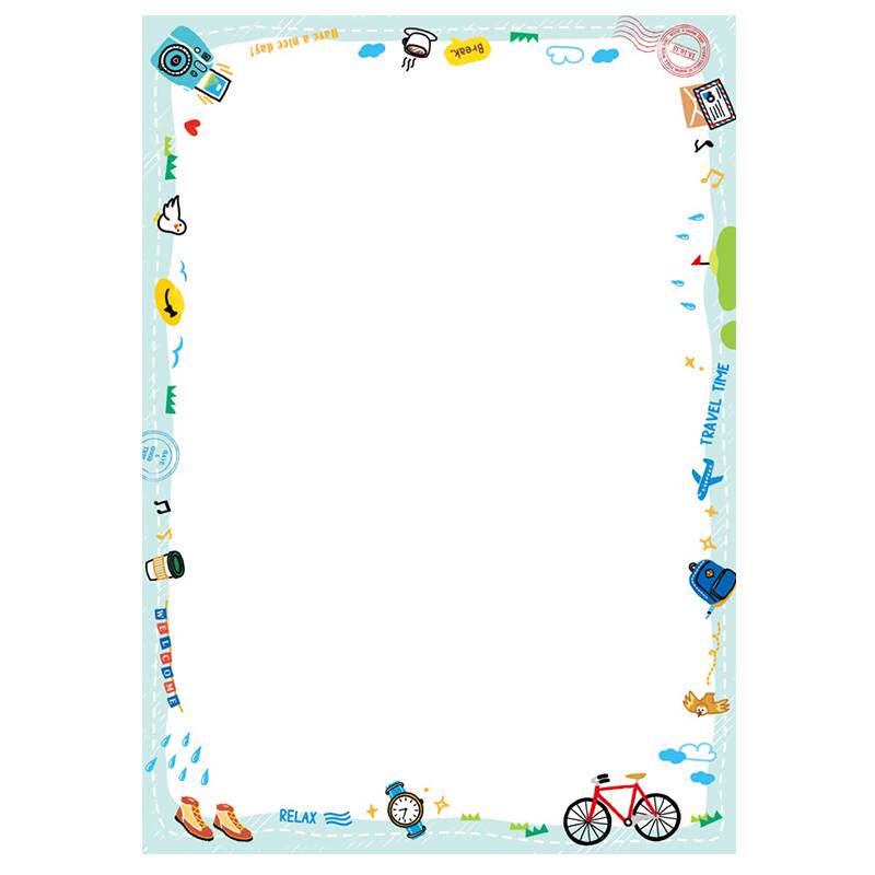 台湾四季season学校幼儿园影印纸a4彩色打印纸带花纹卡通图案彩色