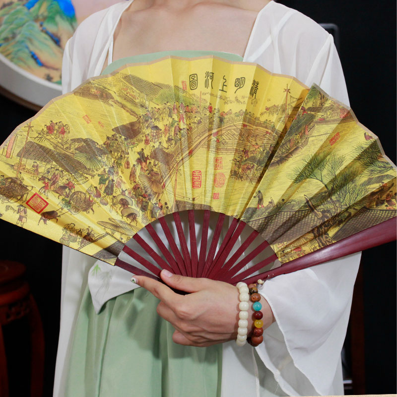 开封旅游纪念品清明上河园折扇
