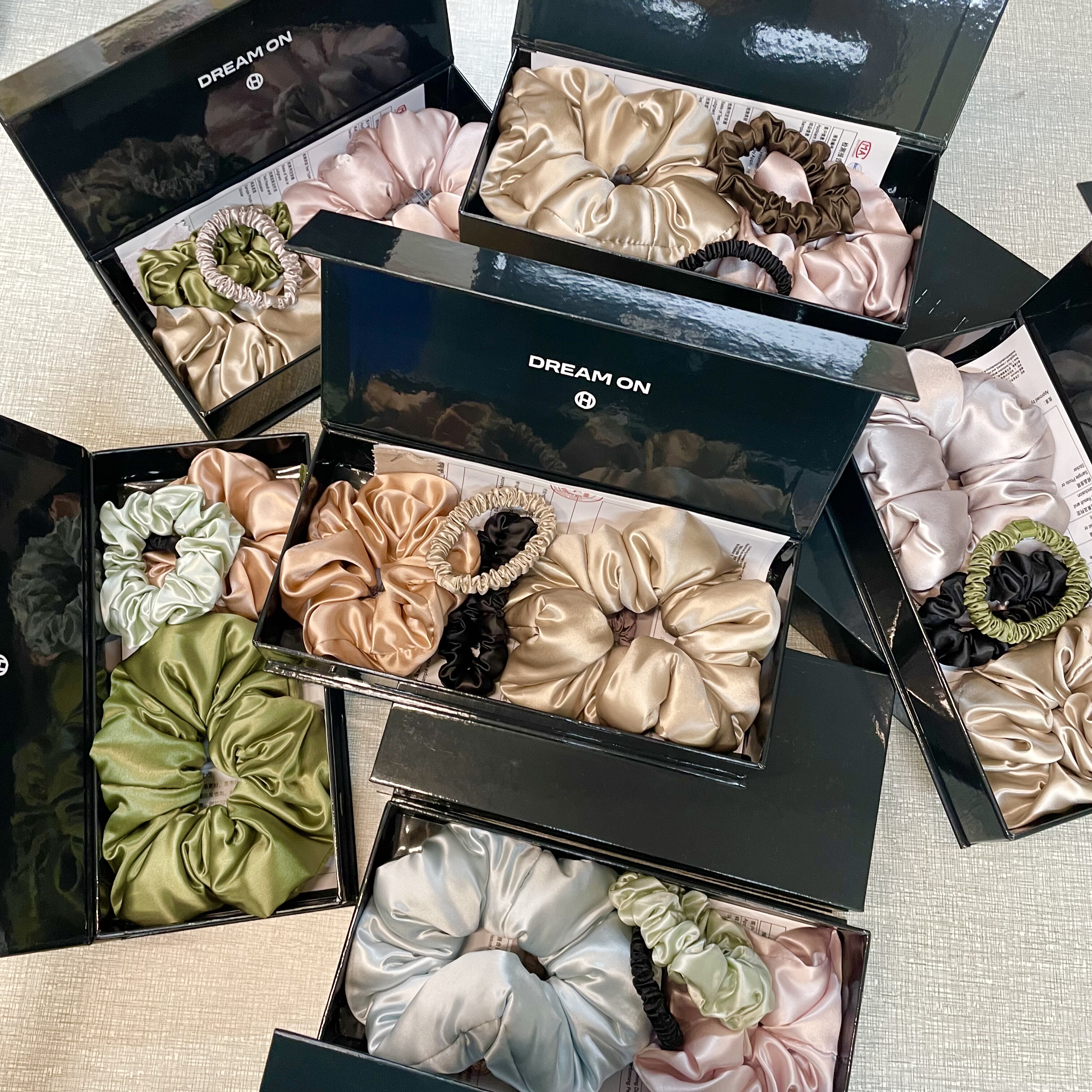 30姆米印花桑蚕丝真丝发圈