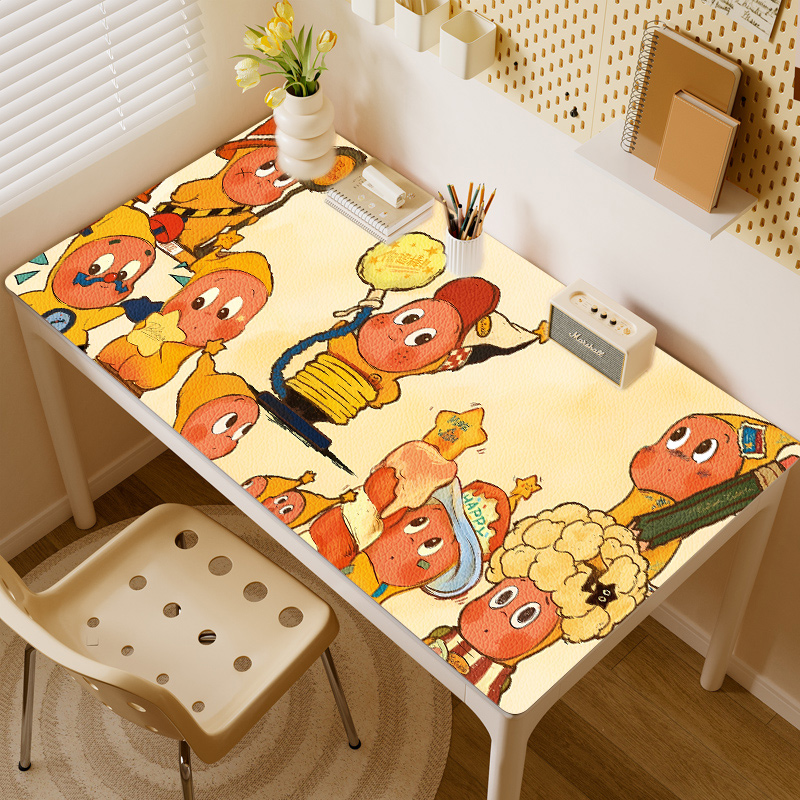 潮玩星星人皮革鼠标垫大号办公垫