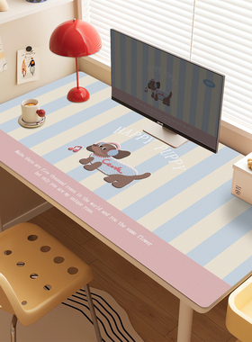 多巴胺腊肠小狗鼠标垫防水防油书桌垫学生写字台垫耐脏桌面电脑垫