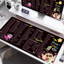 鼠标垫子超大号快捷键可爱蜡笔小新桌垫办公电脑键盘垫护腕桌面垫