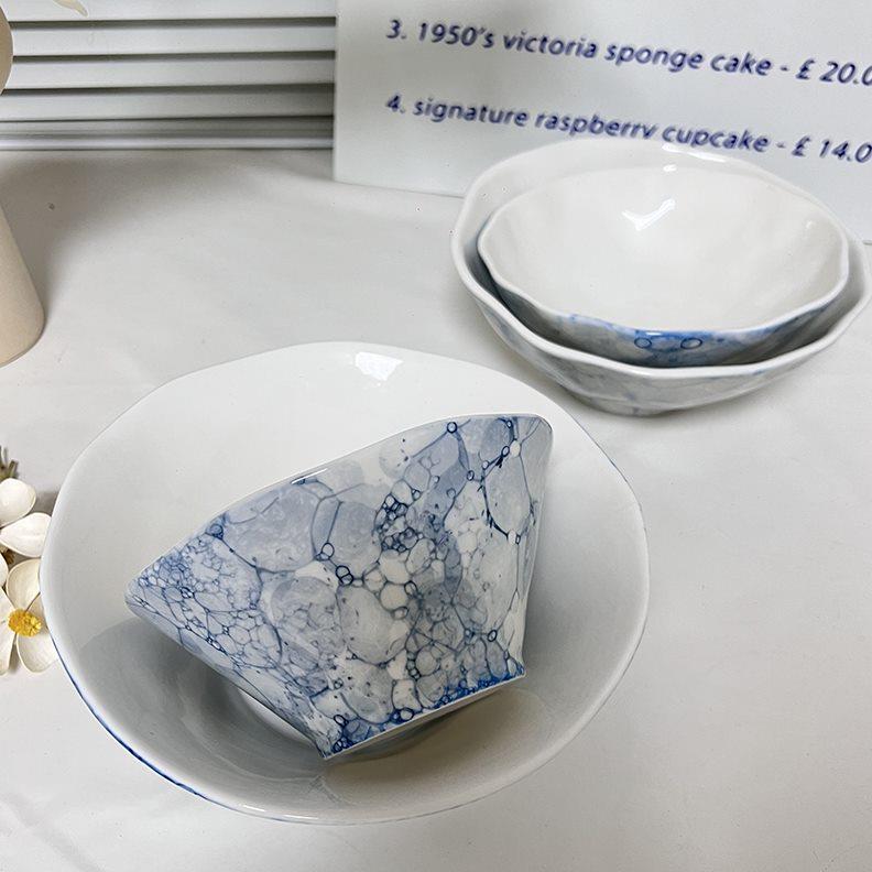 高级感面碗饭碗好看的米饭碗小碗汤碗餐具斗笠碗陶瓷拉面碗面条碗