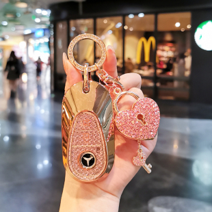 适用于26款 奔驰C260L钥匙套新c200l壳glc300l车扣s400包EQE女E300