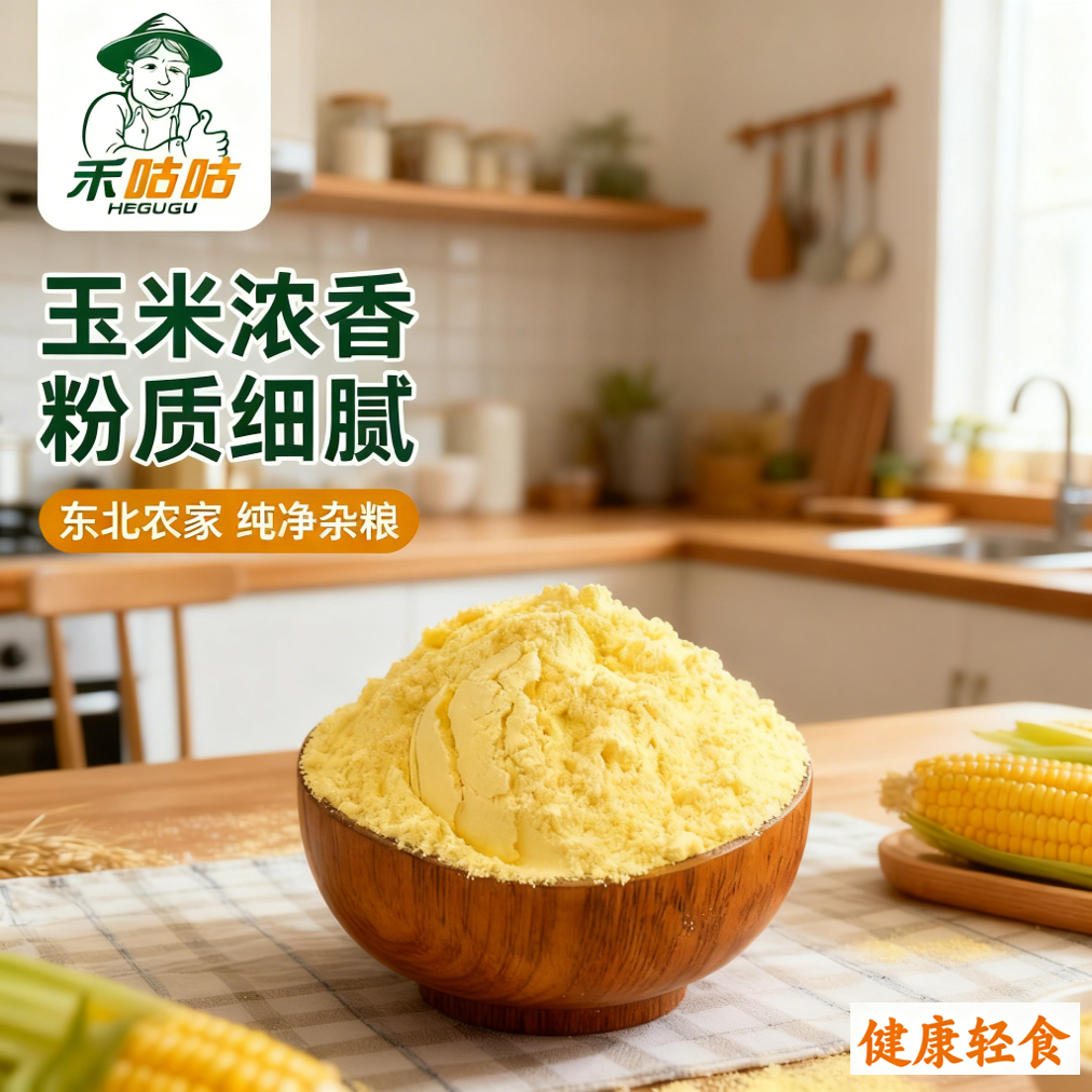 玉米粉玉米面粮食粥玉米糊玉米糕5斤东北黑土五谷杂粮米天然纯净