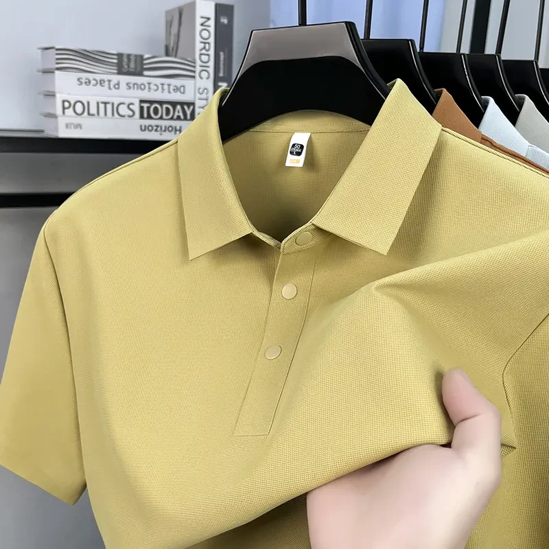 比音优选店商务休闲冰丝POLO衫