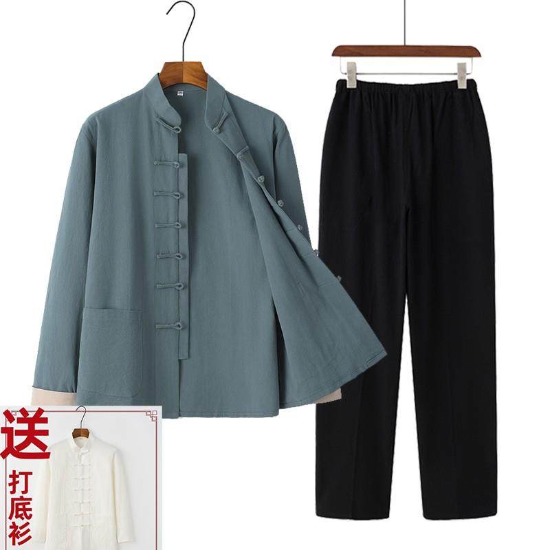 云墨中式唐装个体店中国风中式古装男衣服套装复古男士长袖三件套