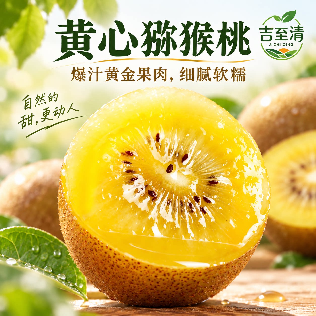 吉至清四川蒲江黄心猕猴桃金艳奇异果新鲜现摘纯甜当季孕妇精品果