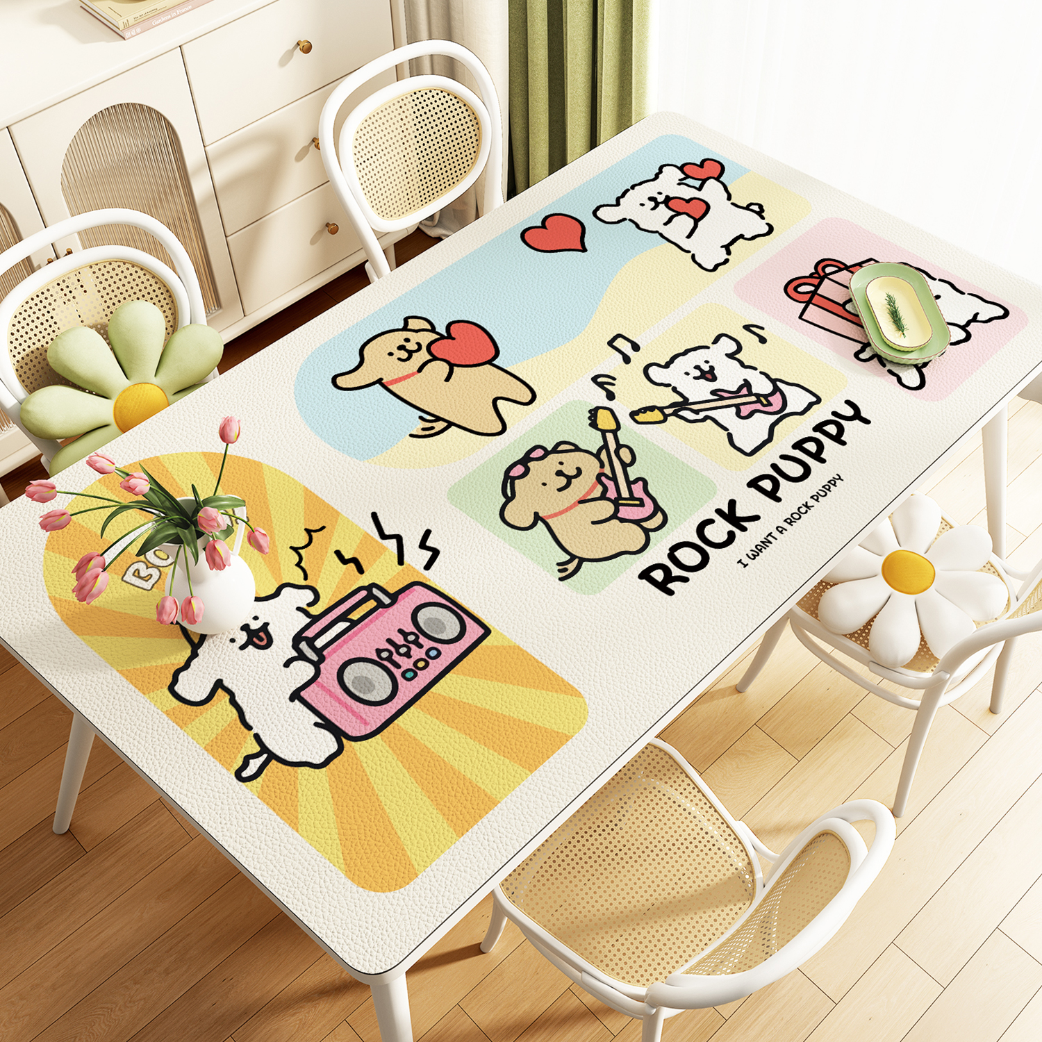 餐桌垫轻奢高级感皮革桌布免洗防油防水防烫耐高温茶几台面保护垫