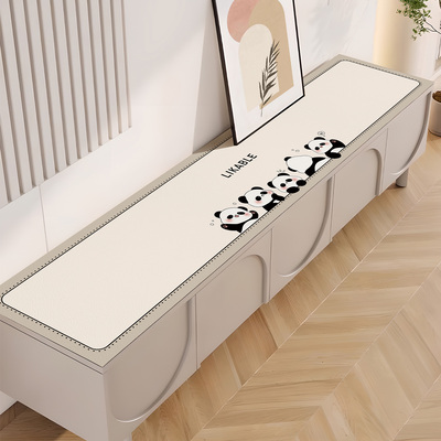 电视柜桌垫长条桌布轻奢高级感防水防脏盖布餐边柜鞋柜台面保护垫