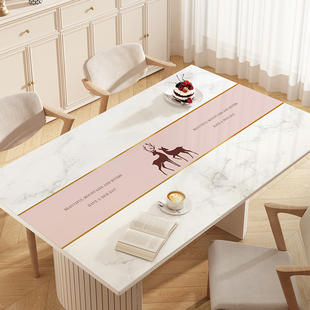 软玻璃pvc透明印花桌垫桌面垫网红桌布免洗防油防水餐桌茶几垫子