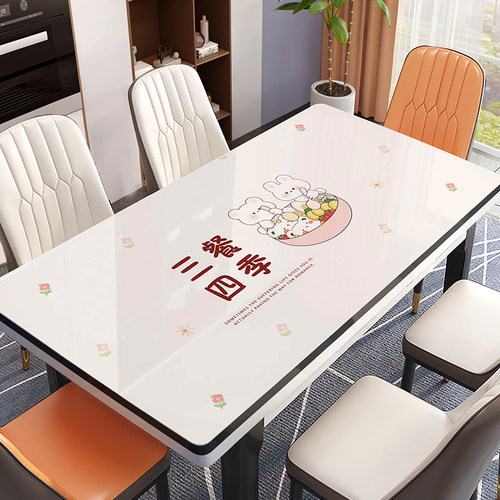 软玻璃餐桌垫免洗防油防水防烫pvc隔热茶几桌面保护垫长方形桌布