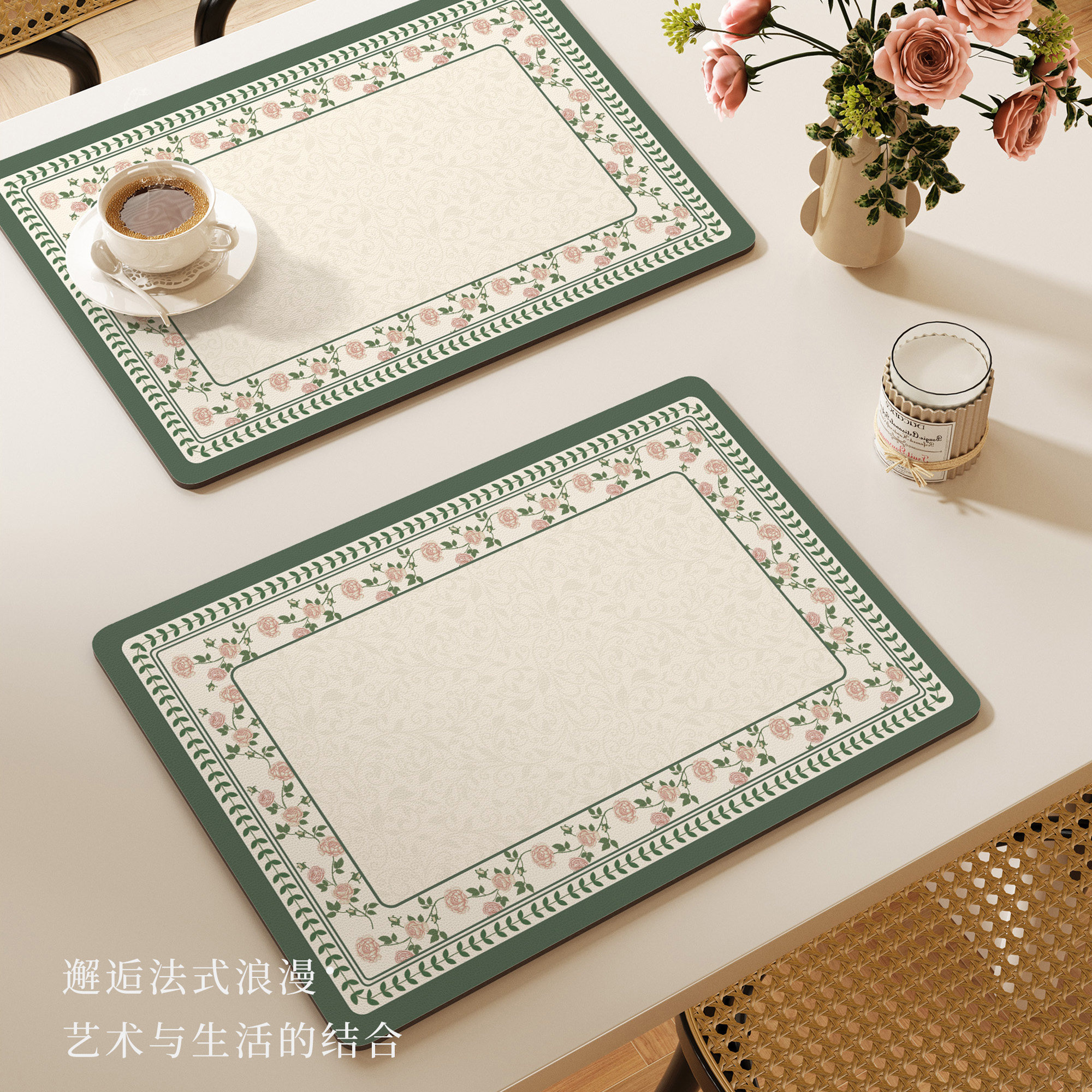 厨房台面沥水垫餐具碗盘干燥控水垫美式免洗速干隔热硅藻泥吸水垫,居家布艺,餐垫,淘宝优惠券,粉丝福利购,淘宝优惠卷