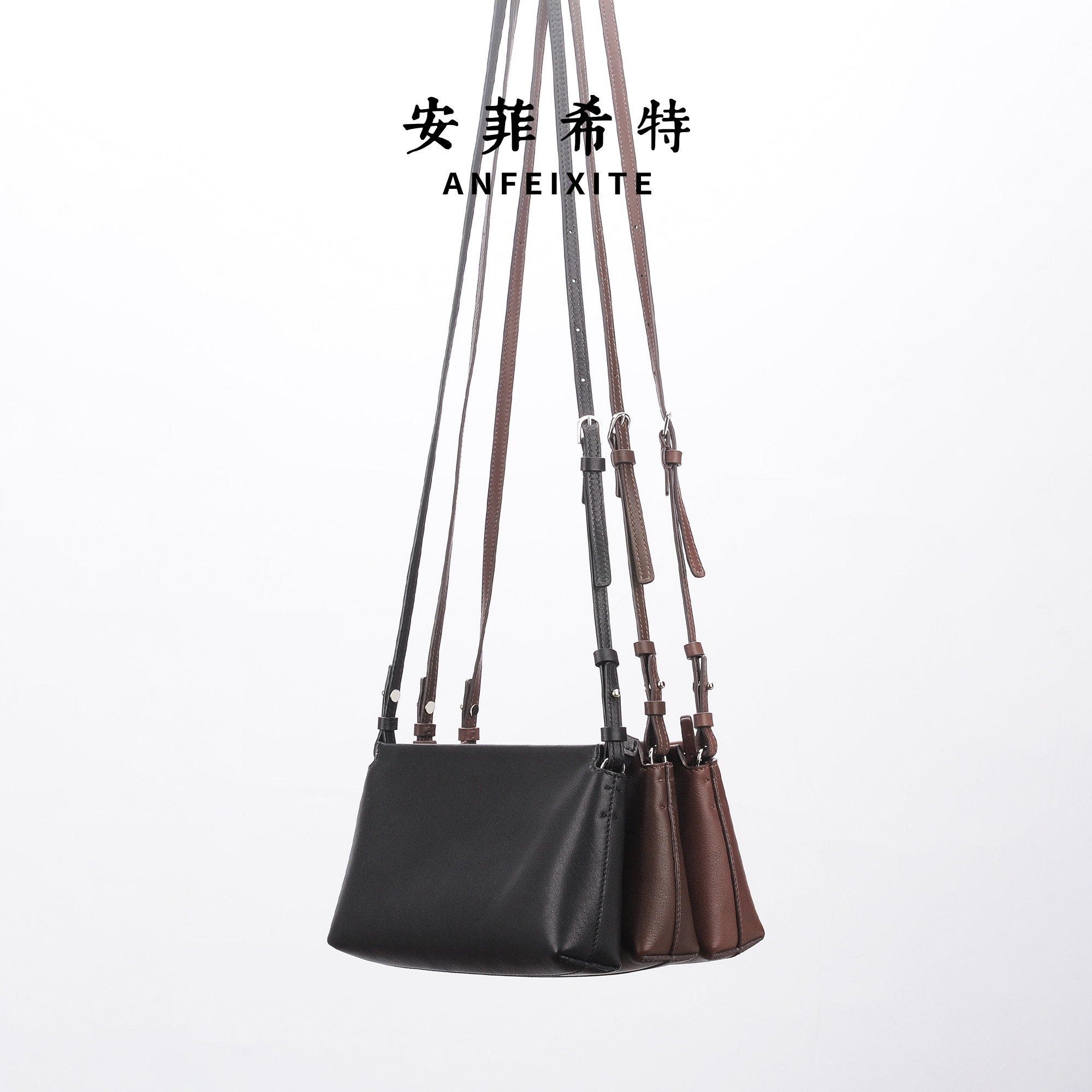 安菲希特  2026新品 小肉包 单肩斜挎包 水染小牛皮