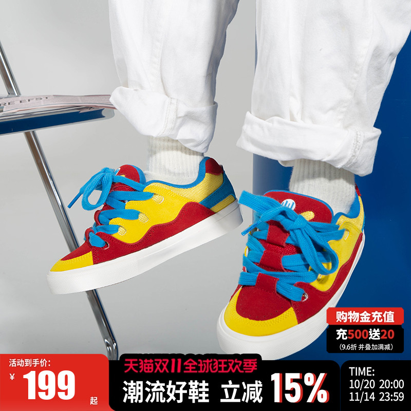 顽刻面包鞋翻毛皮学生情侣