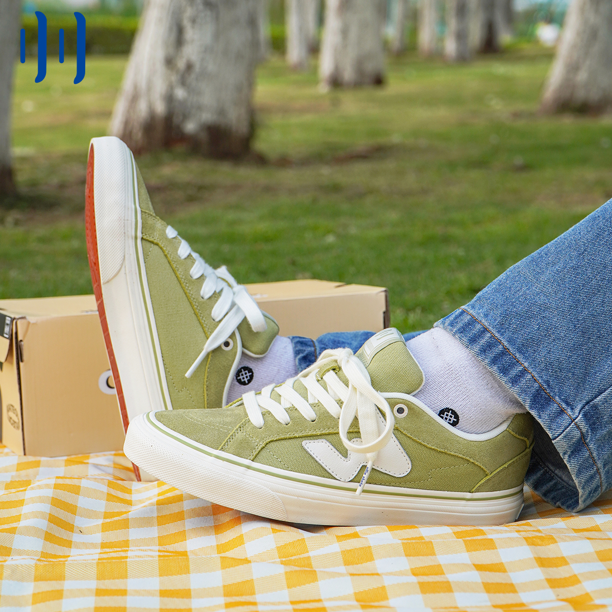 顽刻官方冬梨配色春季校园风W系列帆布低帮男女国潮滑板鞋