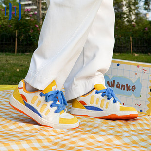 顽刻官方面包鞋 跳跳糖配色BAKE休闲低帮男女国潮滑板鞋