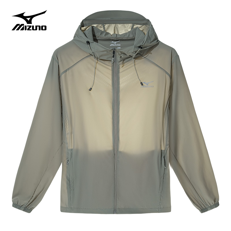Mizuno/美津浓防晒衣男透气速干防紫外线夹克户外钓鱼跑步皮肤衣