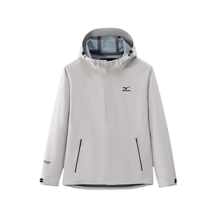 Mizuno/美津浓机能单衣春季连帽三防户外夹克宽松男款外套男