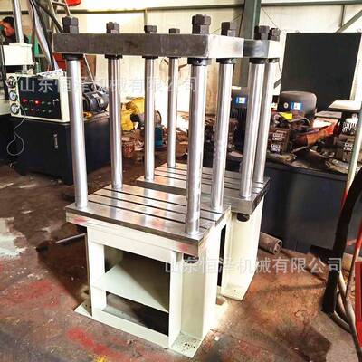 直销10吨四柱二梁液压机折返式伺服电动缸定子铁芯冲铆油压机