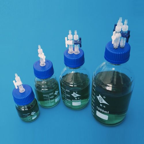 蜀牛阀门发酵补液废液开关玻璃瓶