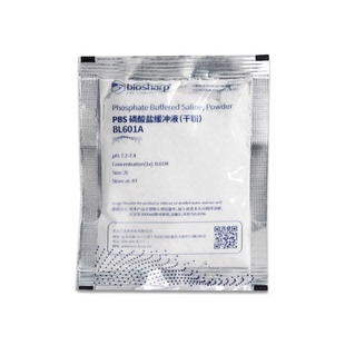 白鲨 BL601A Biosharp 即用型干粉 可配置2L PBS缓冲液粉末